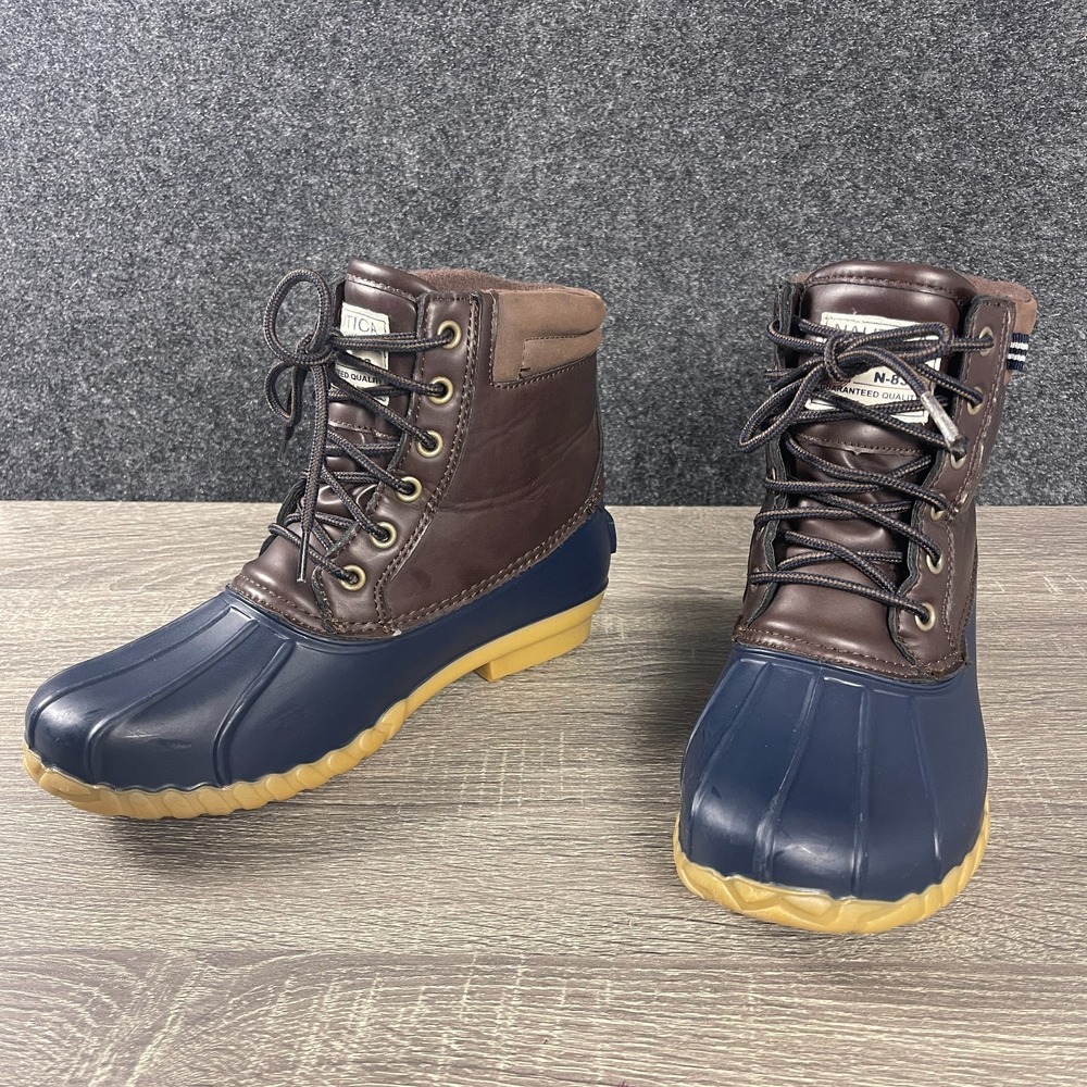 Nautica Channing Men's Duck Boots Size 8 Waterproof Shell Insulated Spring Rain